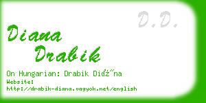 diana drabik business card